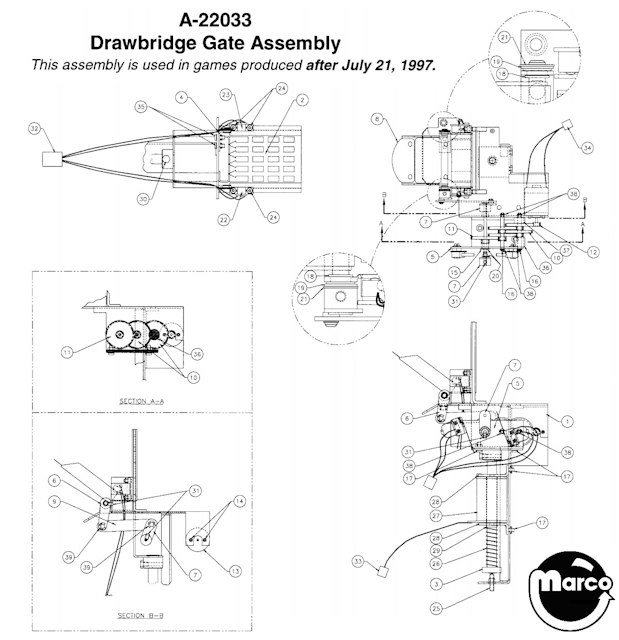 MEDIEVAL MADNESS Drawbridge gate assembly
