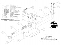 CIRQUS VOLTAIRE (Bally) diverter assy