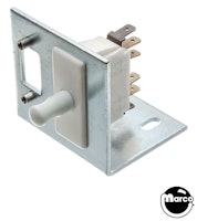 Coin door interlock switch assembly
