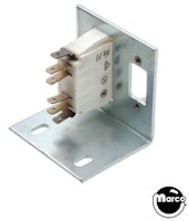 Coin door interlock switch assembly