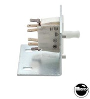 Coin door interlock switch assembly
