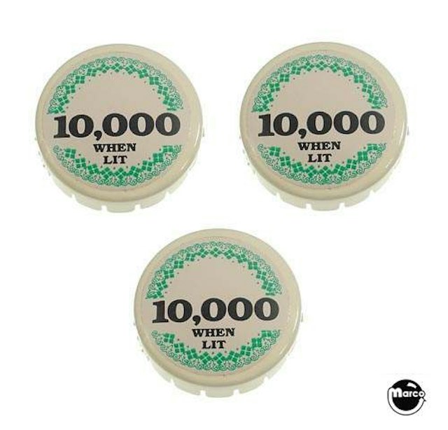 MONTE CARLO (Gottlieb 1987) Pop bumper cap set PCS1867