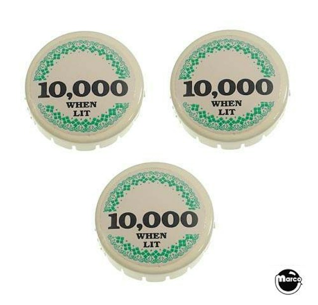 MONTE CARLO (Gottlieb 1987) Pop bumper cap set PCS1867