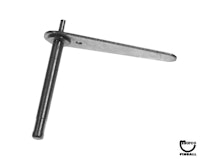 Flipper shoe & shaft assembly 3 inch