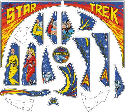STAR TREK (Bally) Plastic set