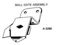 Ball gate assembly Gottlieb