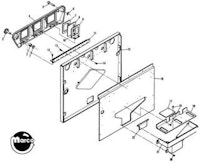 Coin door skin Bally 1972-1983