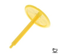 Mushroom bumper target 1-3/8 inch yellow flower gold