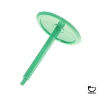 Mushroom bumper target 1-3/8 inch green flower gold