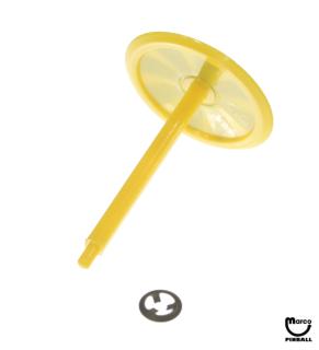 Mushroom bumper target 1-3/8 inch yellow flower black