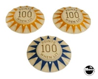 4 QUEENS (Bally) Pop bumper cap set