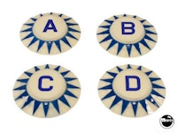 Pop bumper cap set 'A-B-C-D'