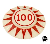 Pop Bumper cap "100" circle R/R