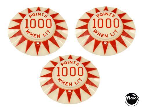 POWER PLAY (Bally) Pop bumper cap set PCS1563