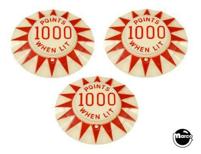 POWER PLAY (Bally) Pop bumper cap set PCS1563