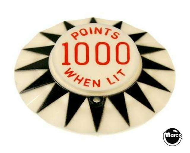 Pop bumper cap sunburst 'Points 1000 When Lit' K/R