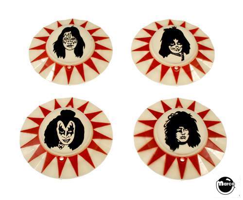 A-3713-4X - KISS (Bally) pop bumper cap set (4) R/K - Marco