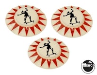 SKATEBALL (Bally) Pop bumper cap set 3
