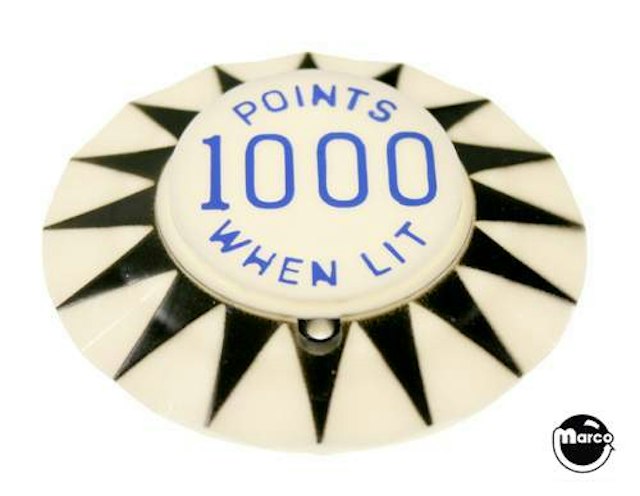 Pop bumper cap sunburst 'Points 1000 When Lit' K/B