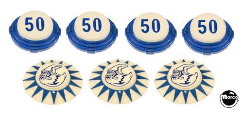 SILVERBALL MANIA (Bally) Pop cap set PCS1644