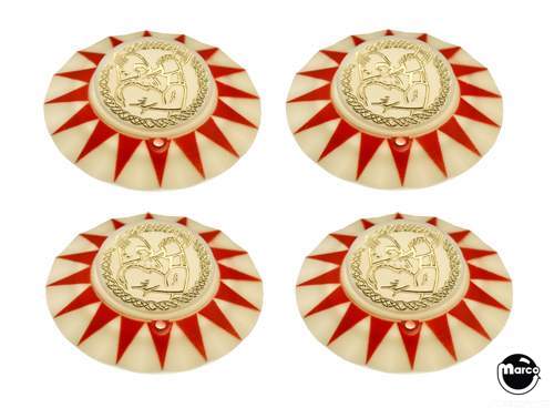VIKING (Bally) Pop bumper cap set 4
