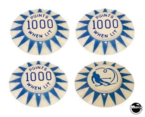 HOT DOGGIN (Bally) Pop bumper cap set 4 PCS1368