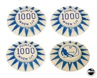 HOT DOGGIN (Bally) Pop bumper cap set 4