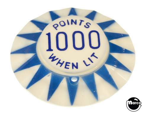 Pop bumper cap sunburst 'Points 1000 When Lit' B/B