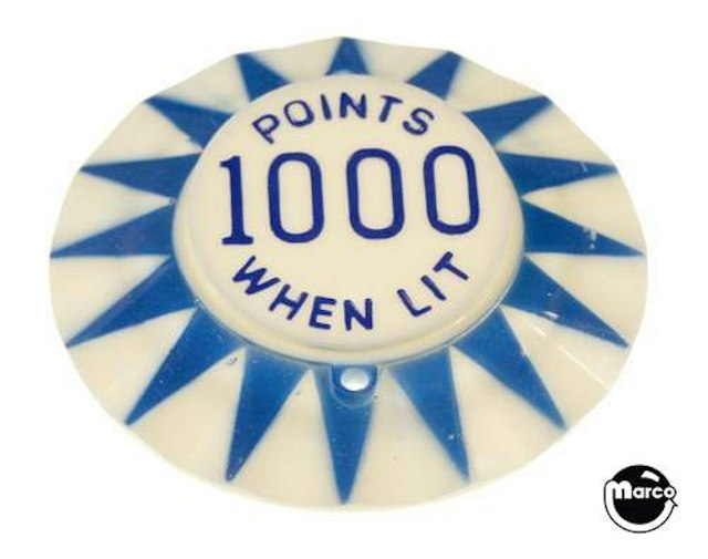 Pop bumper cap sunburst 'Points 1000 When Lit' B/B