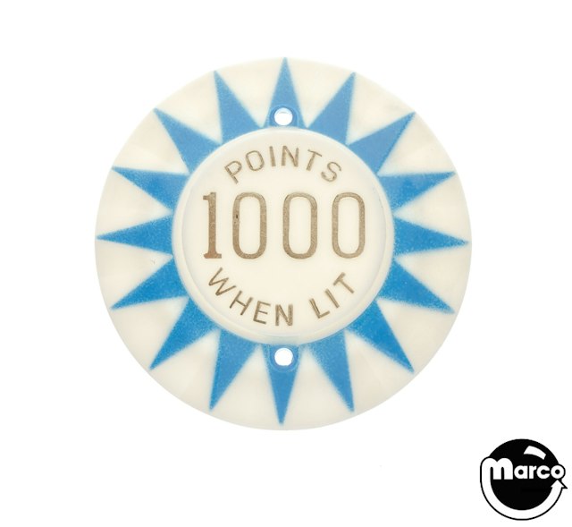 Pop bumper cap sunburst 'Points 1000 When Lit' B/G