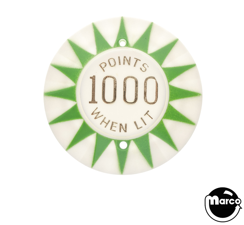 Pop bumper cap sunburst 'Points 1000 When Lit' G/GL