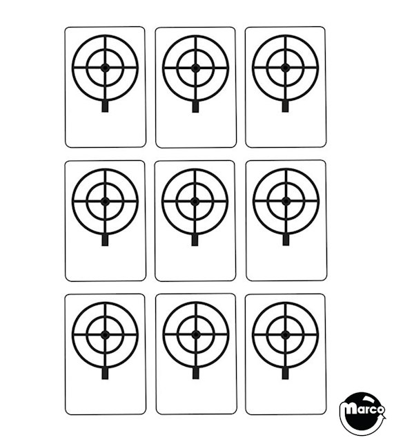 AIR ACES (Bally) drop target crosshair stickers 9