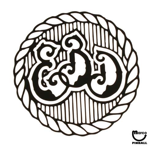 EIGHT BALL DELUXE (Bally) Decal pop cap