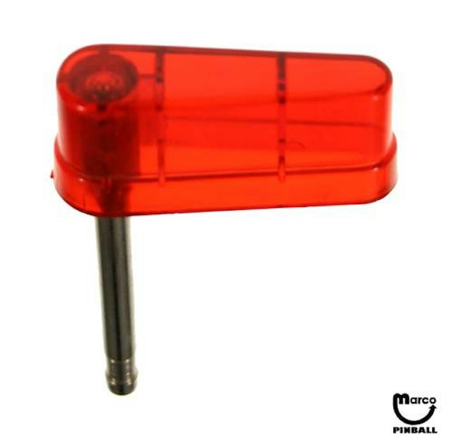 Flipper & shaft Bally 2 inch red trans