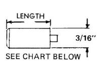 Lifter - nylon leaf switch 3/16 inch