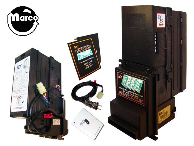 Bill acceptor - $1/5/10/20 up-stacker