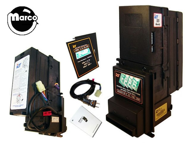 Bill acceptor - $1/5/10/20 up-stacker