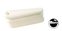 Flipper bat 2 inch round top white with hole