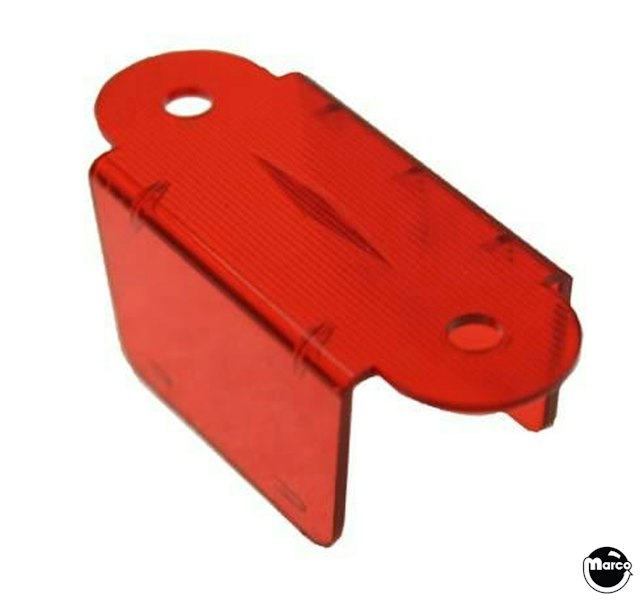 Lane guide - 2-1/8 inch red trans. double USE 03-7034-9