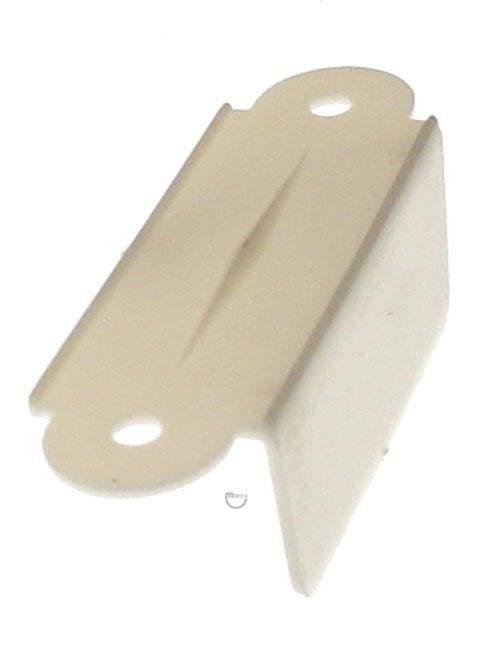 Lane guide - 2-3/4 inch white single