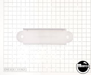 Lane guide - 3-1/8 inch white opaque single A-9397-W
