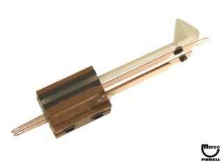 Leaf switch and actuator assembly