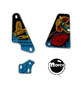SPY HUNTER (Bally) Plastic slingshots (3)