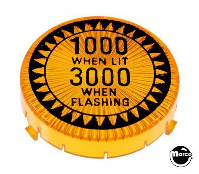 Pop bumper cap Bally '1K When Lit/3K When Flashing'