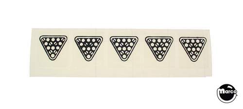 EIGHT BALL CHAMP (Bally) Clear Decal targets 5