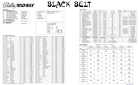 BLACK BELT (Bally) Backbox tech chart