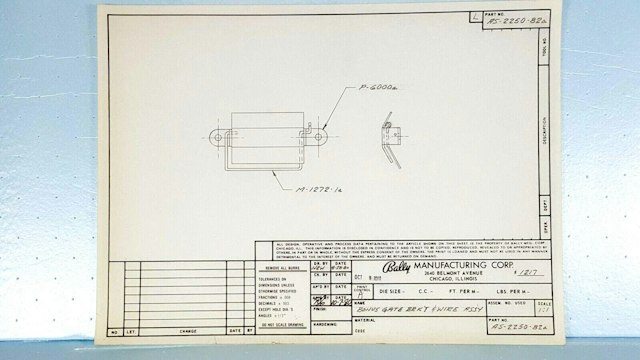 Ball gate assembly Bally