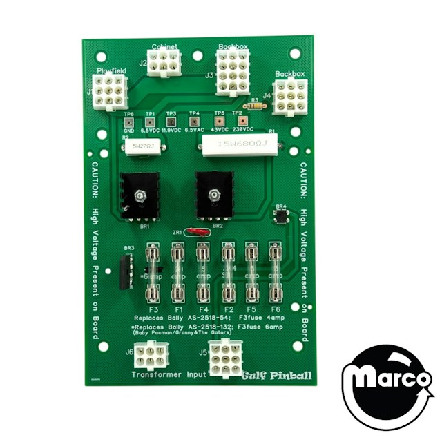 Rectifier board Bally A2 assembly BABY PAC MAN/GRANNY