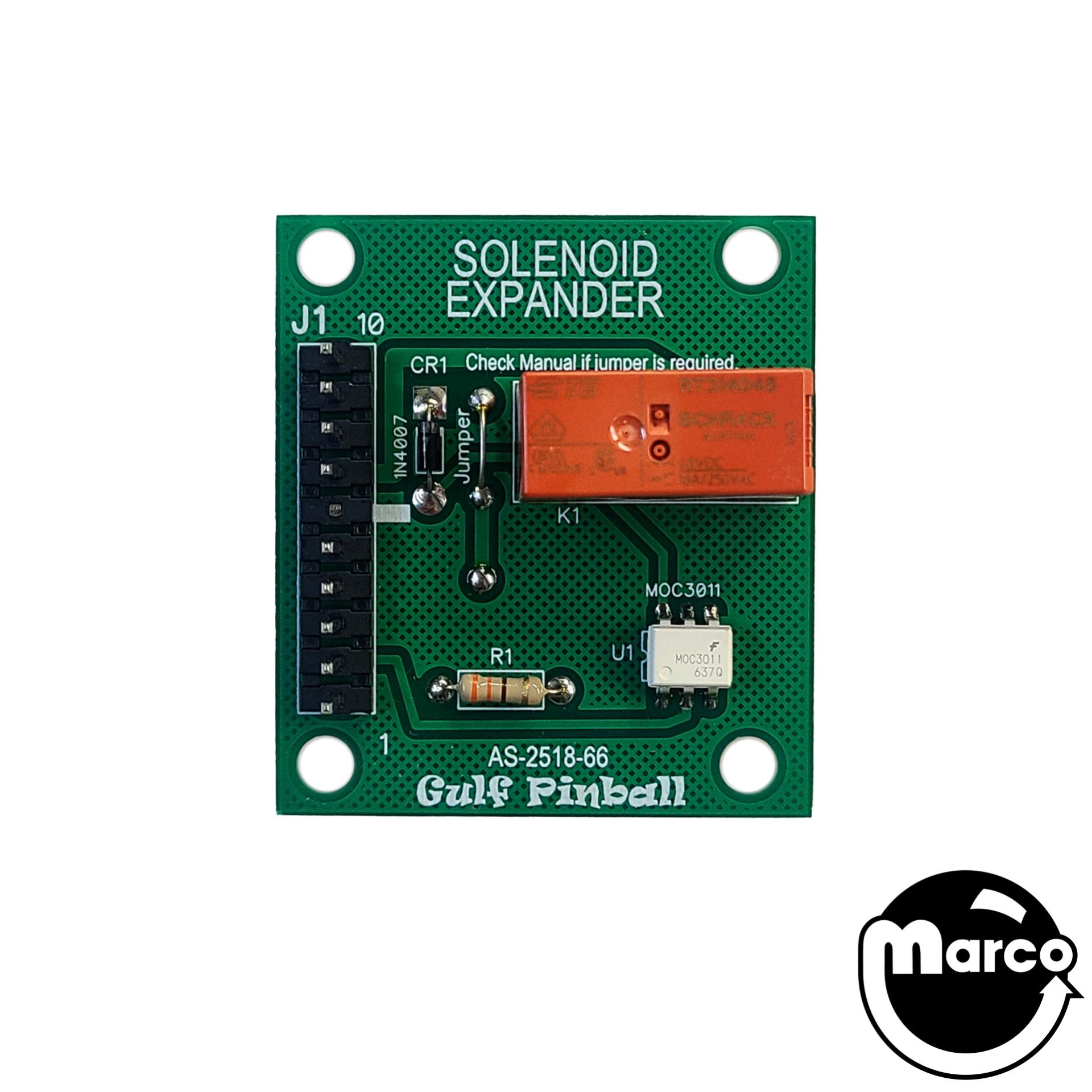 AS-2518-66 - Solenoid Expander board - Marco Specialties Pinball Parts
