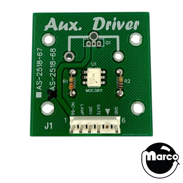 New Bally AS-2518-43 LED Compatible Aux Lamp Driver Board Kiss, Spy Hunter, etc New Bally AS-2518-43 LED Compatible Aux Lamp Driver Board Kiss, Spy Hunter, etc